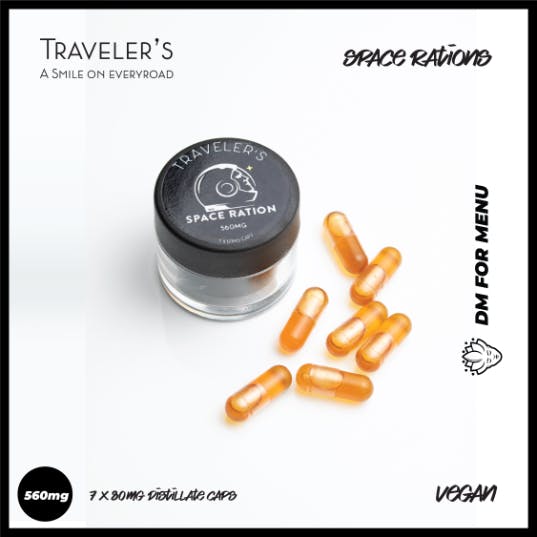 Space Rations | 7 x 80mg Capsules (560mg)_0