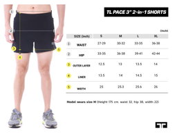 PACE 2in1 Running Shorts