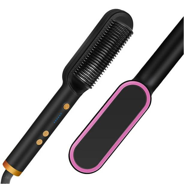 Hair straightening brush_0