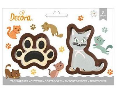 Cat And Paw Cookie Cutters