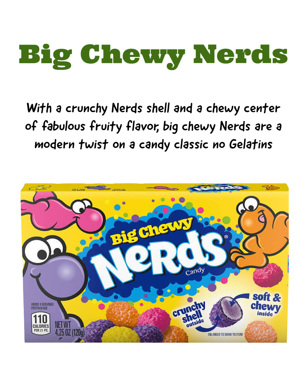 Big Chewy Nerds Box 120g