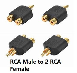 R-M402W (EVO RCA Male to 2 RCA Female)