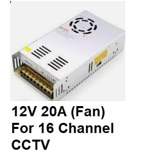 DC Power supply   12V 20A  250W with Fan_0