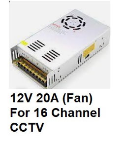DC Power supply   12V 20A  250W with Fan