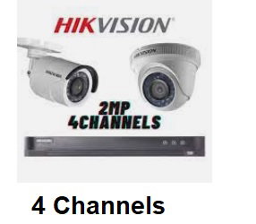 CCTV 4 Channel Package HikVision  2MP_0