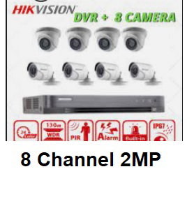 CCTV 8 Channel Package HikVision 2MP