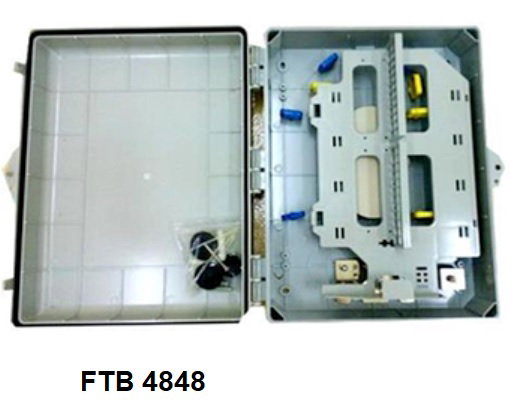 FTB-4848-OC (EVO 48 Port Fiber Termination Box with Splice Tray 420x360x140mm_0