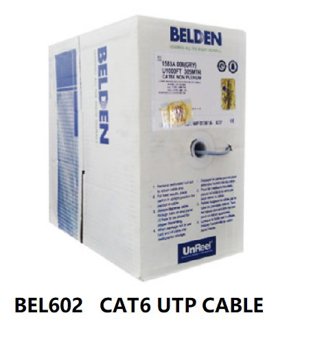 BEL602 24AWG Unbonded CAT6 Horizontal Cable