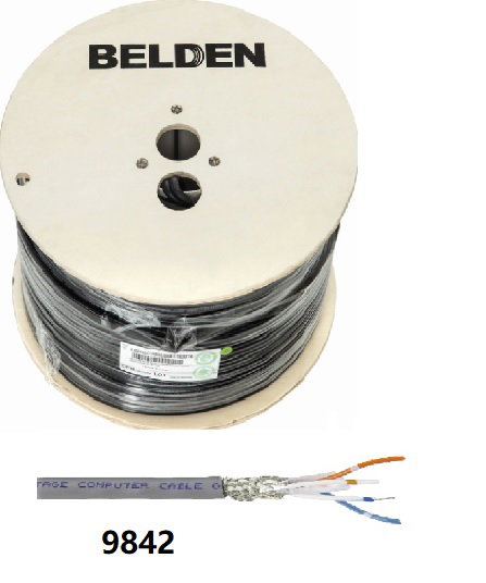 9842 24AWG 2-Pair Low Capacitance Computer EIA RS-485 Cable
