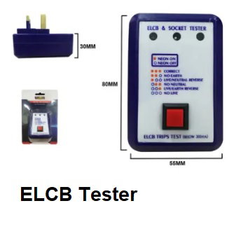 13A ELCB & SOCKET TESTER ELCB TRIPS TEST BELOW 150mA,300mA_0