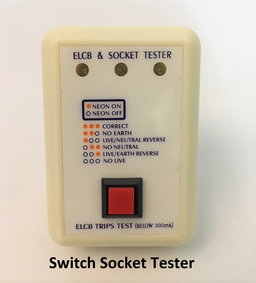 13A ELCB & SOCKET TESTER ELCB TRIPS TEST BELOW 150mA,300mA