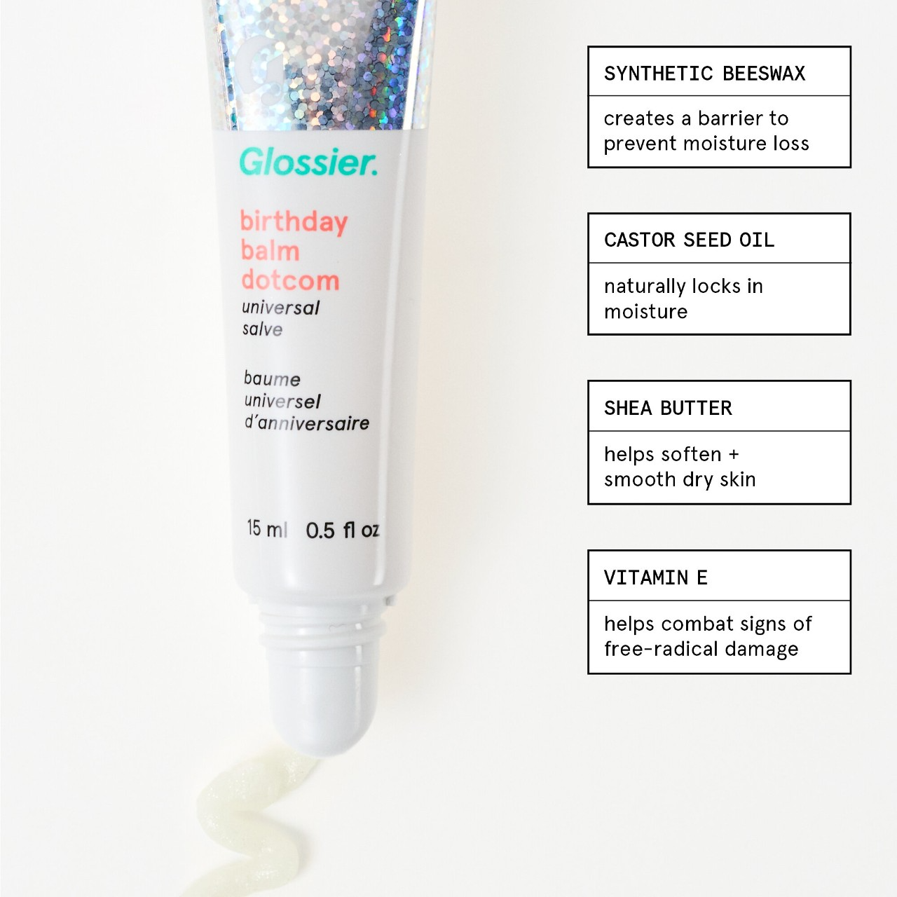*Clearance* Glossier Balm Dotcom Lip Balm and Skin Salve 15ml - Mango_3