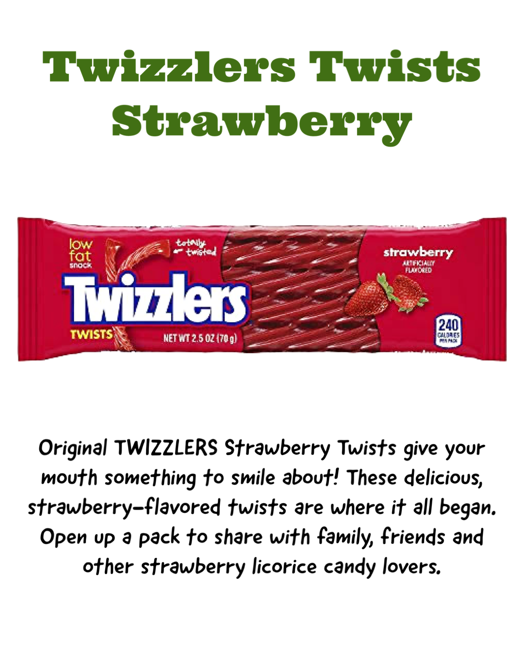 Twizzlers Twists Strawberry 70g
