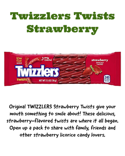 Twizzlers Twists Strawberry 70g