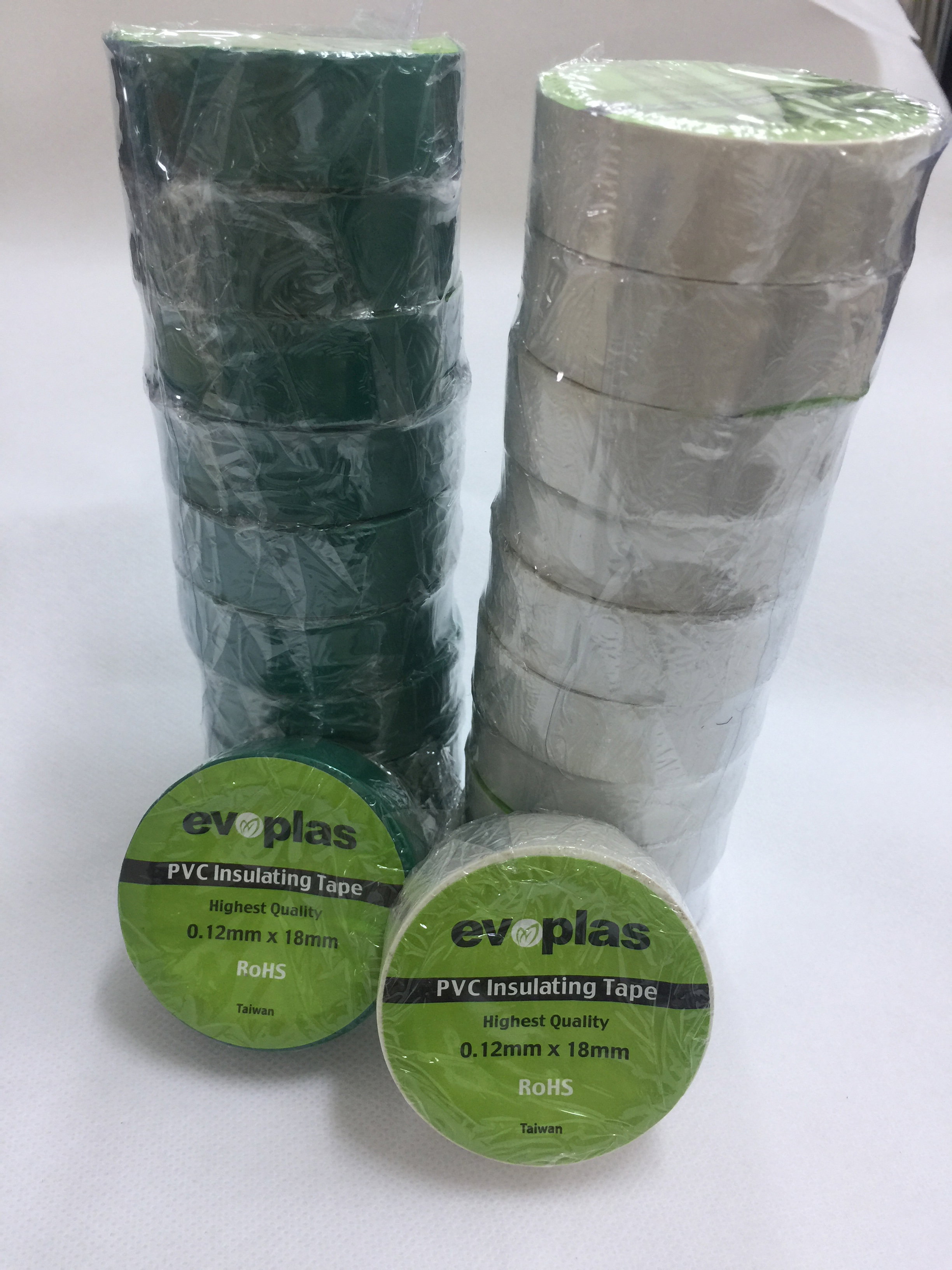 PVC Tage  Green and White