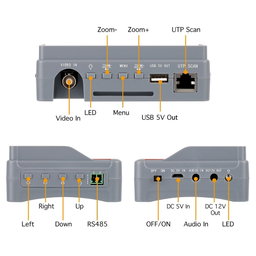 ECT-IV6A (4.3 inch LCD AHDT anolag CCTV Tester)
