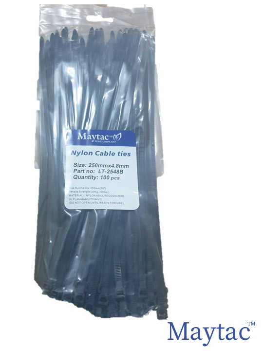 LT-2548B 250mm X 4.8mm   Cable Tie (B)   100pcs_0