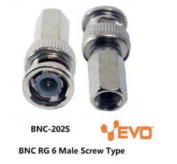 BNC-202S (EVO RG 6 BNC Male Screw Type)