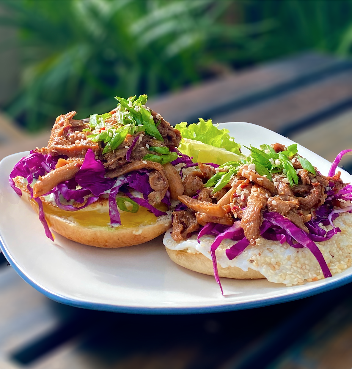 Vegetarian Teriyaki Mushroom Bagel_0