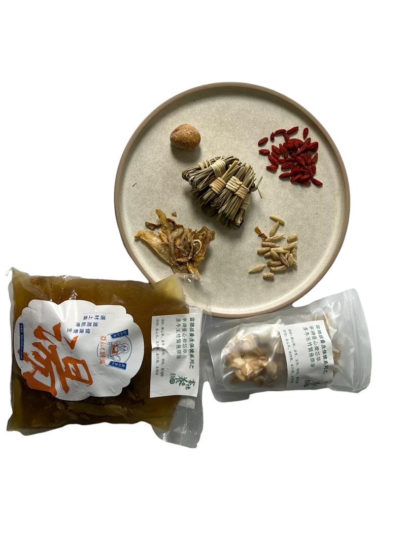 寧神養心燈芯草麥冬玉竹鰵魚膠湯
