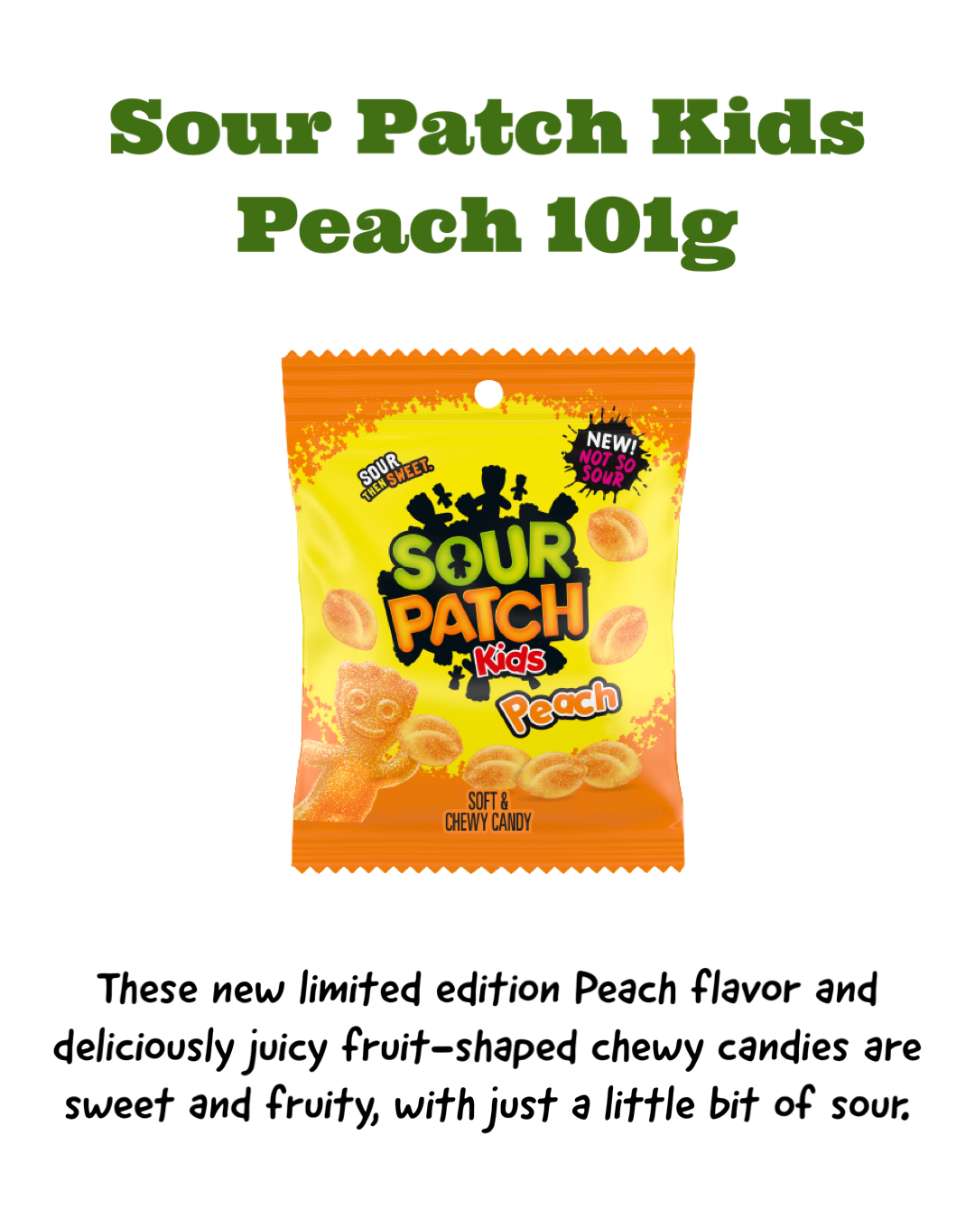 Sour Patch Kids Peach 101g *Limited Edition Flavor* _0