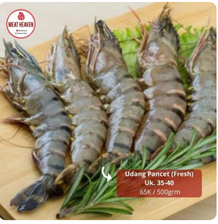 Fresh Udang Pancet / Tiger Prawn Uk. 35-40 (500gr)_1