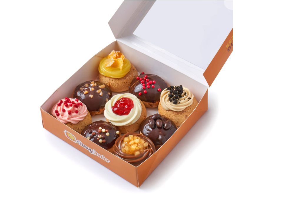Box of 9 Petite (Bite Size) Assorted Cream Puffs_0