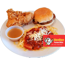 CMB #2 - 1pc Chicken + Gravy + Burger + Spaghetti