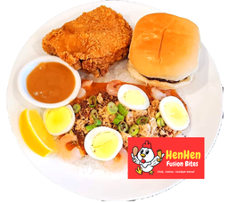 CMB #3 - 1pc Chicken + Gravy + Burger + Palabok