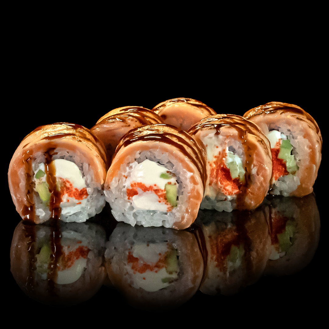 Tataki salmon roll