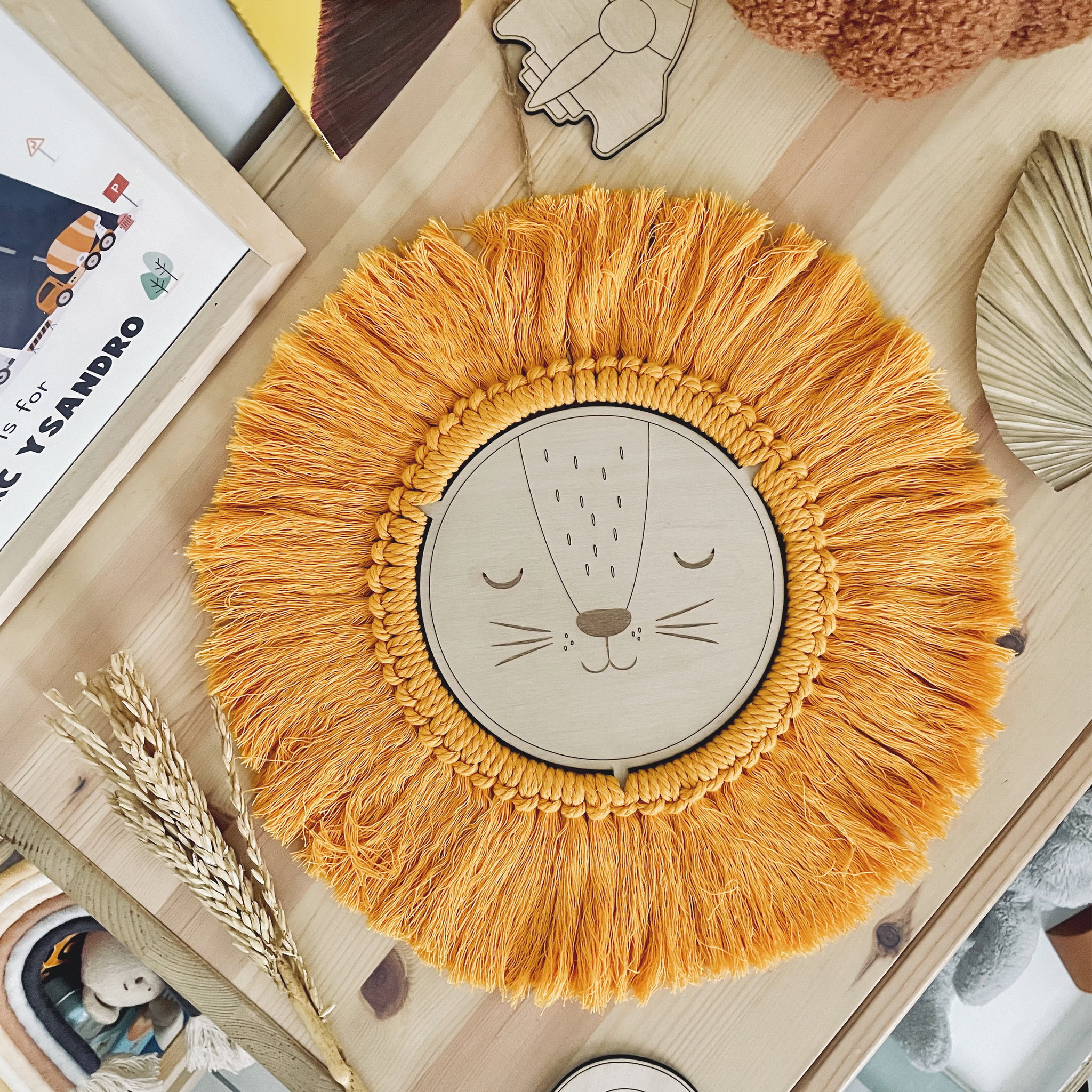 Macrame Lion Head_0