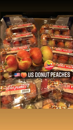 US FAMILY FLAT DONUT PEACHES