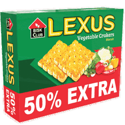BISK CLUB LEXUS VEGETABLE CRACKERS