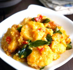 Salted Egg Fried Tofu