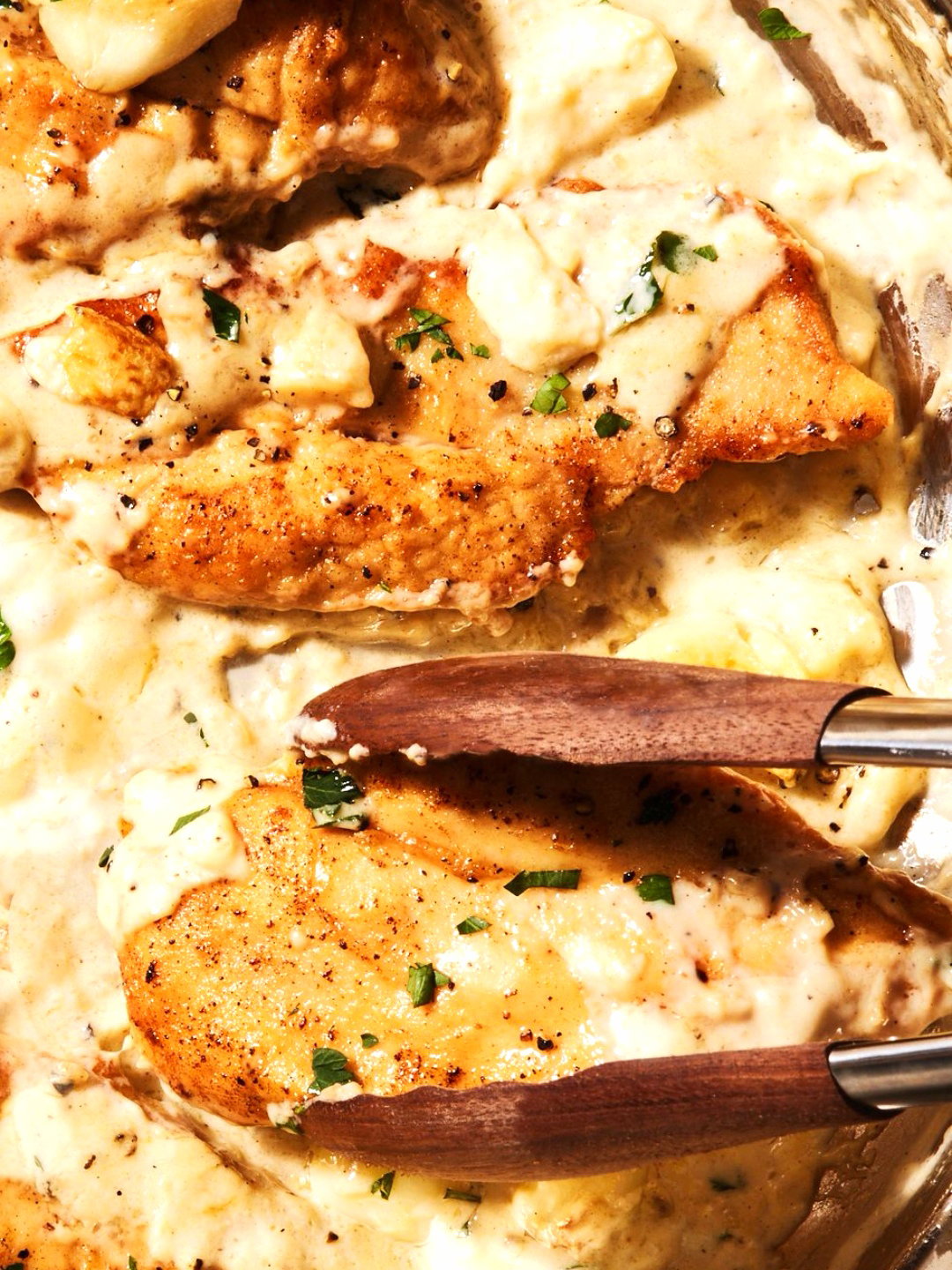 Sautéed Rosemary N Garlic Creamy Chicken