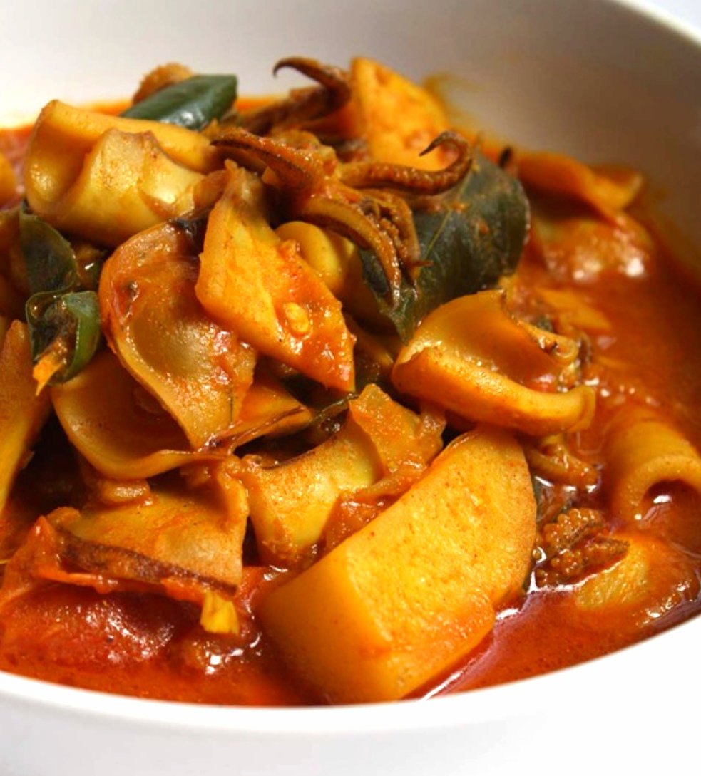Spicy Curry Redang Sotong With Potato_0