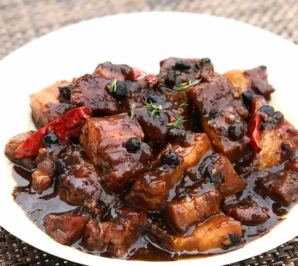 Stirfry Garlic N Black Bean Spicy Pork Belly