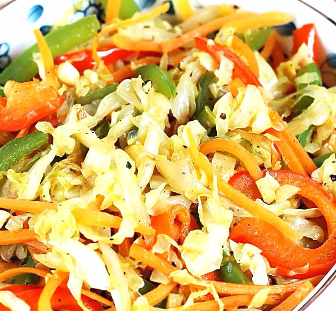 Stirfry Cabbage With Mixed Vegetables _0