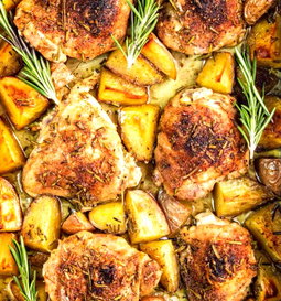 Grill Rosemary Chicken With Potato
