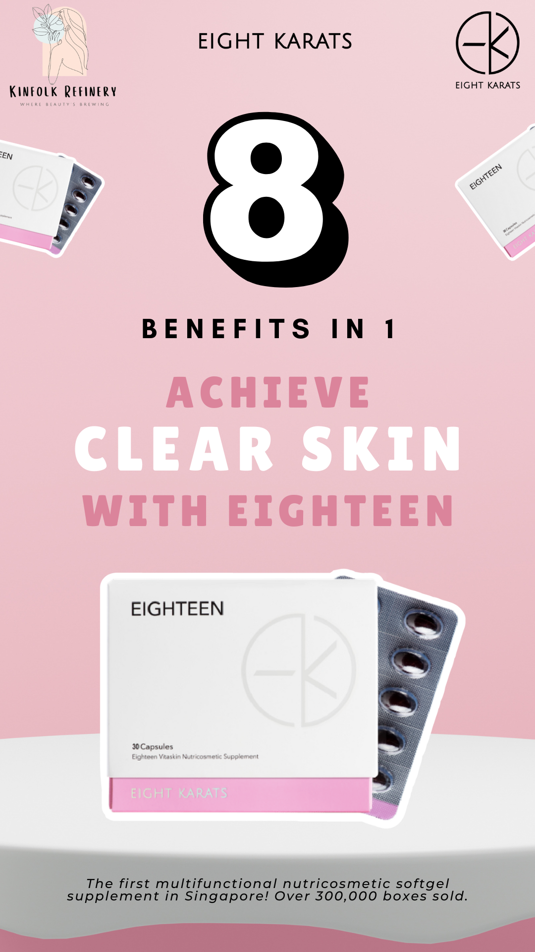 Eight Karats Eighteen Vitaskin Nutricosmetic Supplement_1