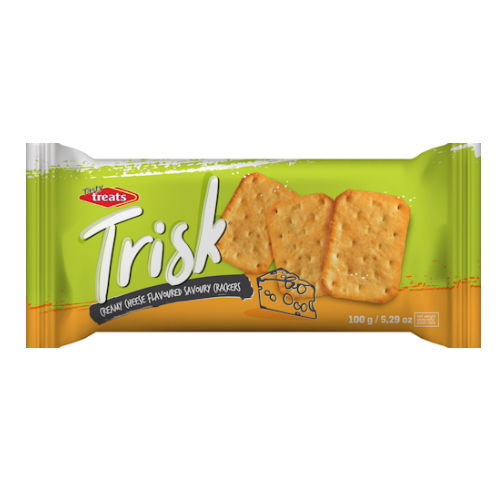 TASTY TREATS TRISK CRACKERS CHEDDAR  100 GR._0