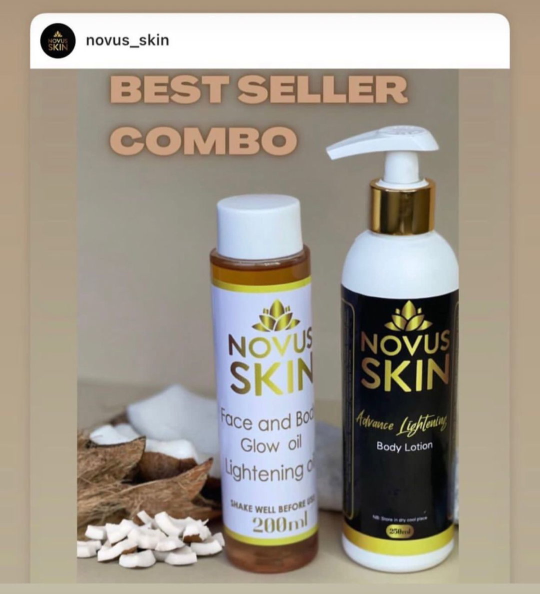 Oil and lotion combo
