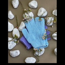 Exfoliating gloves