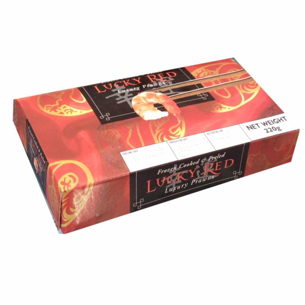 Lucky Red Cooked Prawns Block 220g_0