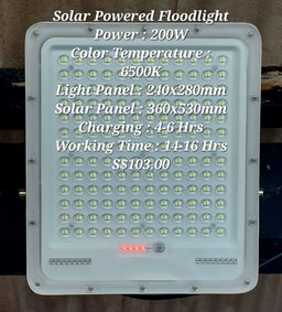 Solar-Powered Floodlight