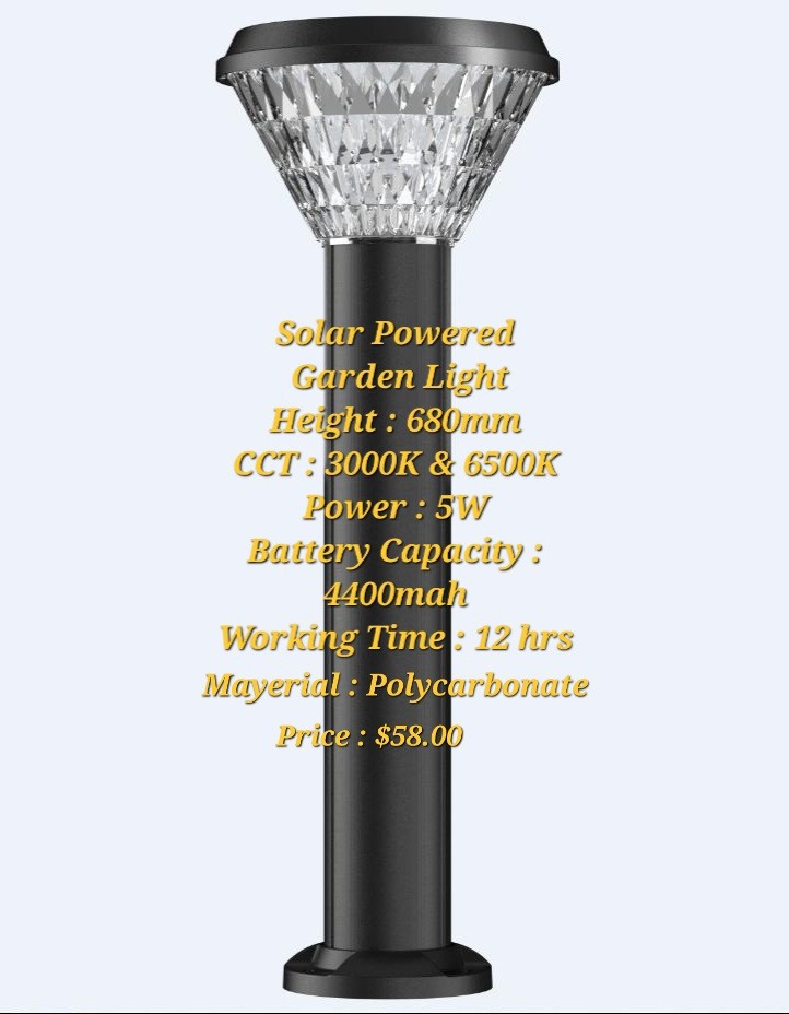 Solar-Powered Garden Light