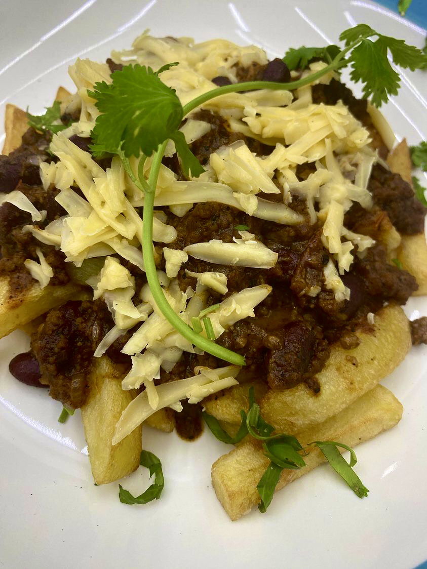 Cheesy Chilli Beef Fries