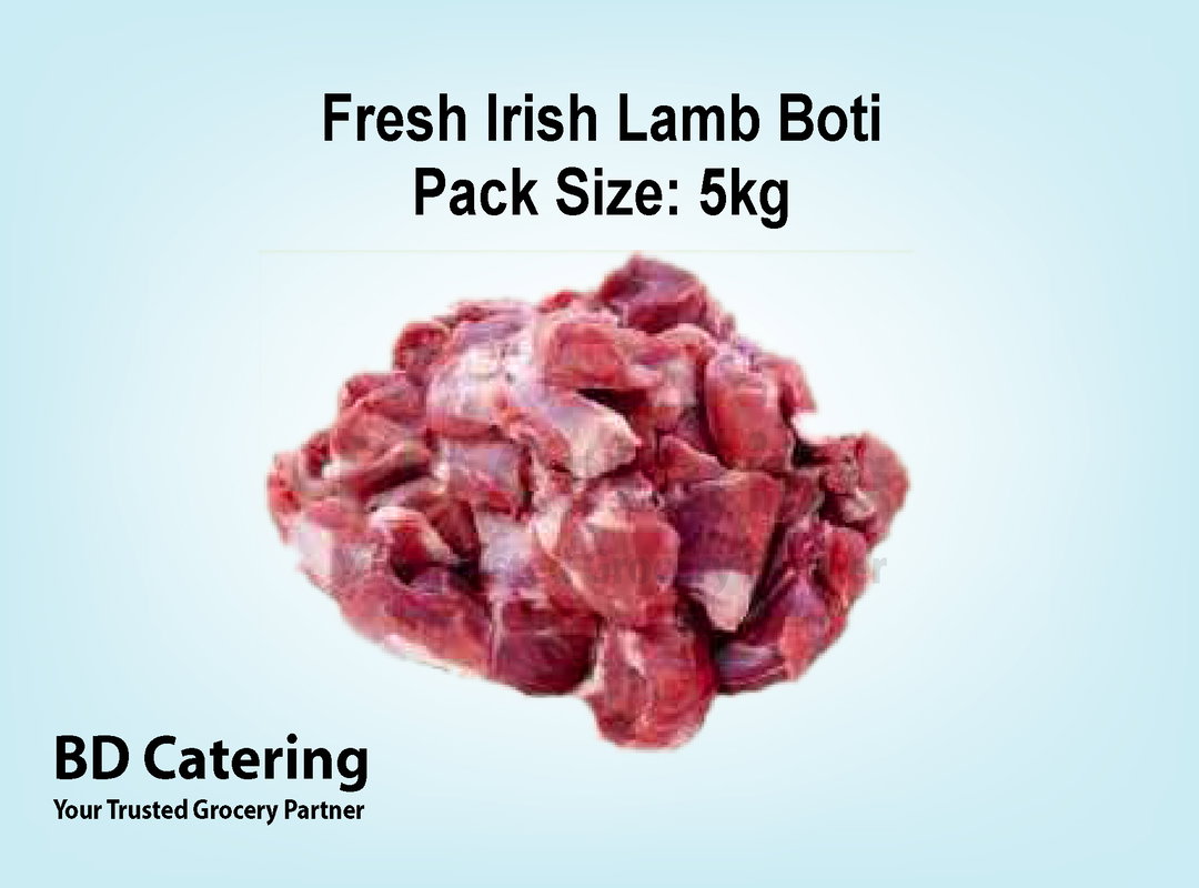 Fresh Irish Lamb Boti Pack Size: 5kg
