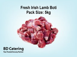 Fresh Irish Lamb Boti Pack Size: 5kg
