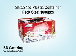 Satco 4oz Plastic Container Pack Size: 1000pcs